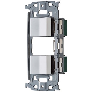 WNSS50292W SO-STYLE マット仕上 取付枠セット品 スイッチC(3路)X2 1
