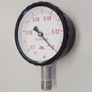 密閉形真空計 A形 蒸気用 圧力範囲(MPA)：-0.1～0 - 旭計器工業