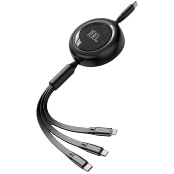 3in1 USB充電ケーブル 巻き取り式 100W MCY TOOL