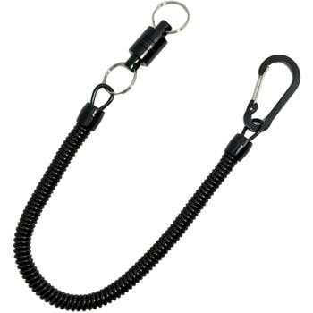 落下防止カールコード カラビナ付き マグネットタイプ - HMD WORKS