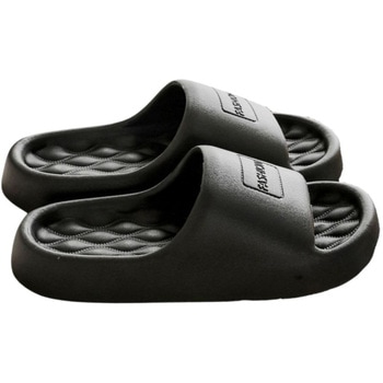 厚底軽量スリッパ ブラック HMD WORKS