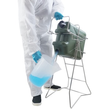 ステンレス缶スタンド 扁平缶用(20L) SKC-17 液体注入補助具 エム・あい