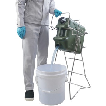 ステンレス缶スタンド 扁平缶用(20L) SKC-17 液体注入補助具 エム・あい