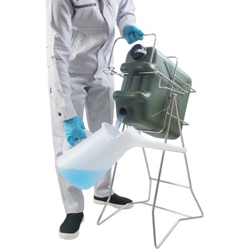 ステンレス缶スタンド 扁平缶用(20L) SKC-17 液体注入補助具 エム・あい