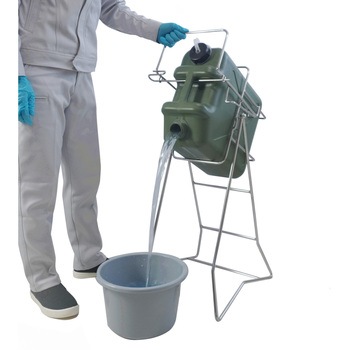 ステンレス缶スタンド 扁平缶用(20L) SKC-17 液体注入補助具 エム・あい