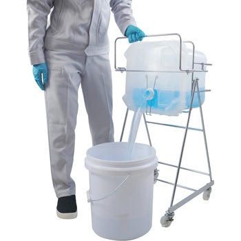 ステンレス缶スタンド バッグインコンテナー用(BIC20L) SKC-14 液体注入補助具 エム・あい
