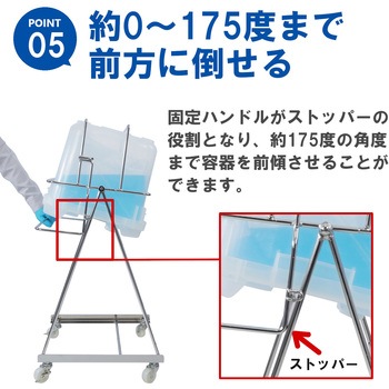 ステンレス缶スタンド バッグインコンテナー用(BIC20L) SKC-14 液体注入補助具 エム・あい