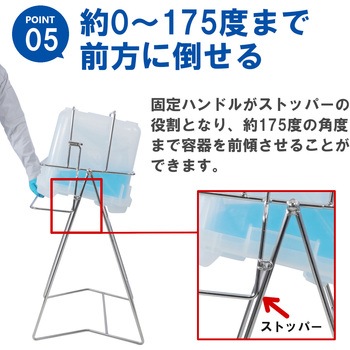 ステンレス缶スタンド バッグインコンテナー用(BIC20L) SKC-14 液体注入補助具 エム・あい