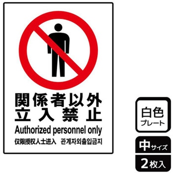 立入禁止関連標識 プレート KALBAS