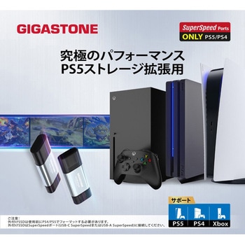 2in1超小型高速ポータブルSSD  3年保証 Gigastone