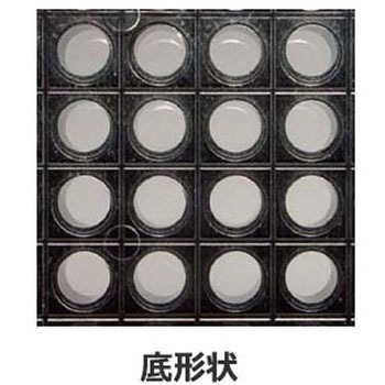 テストプレート 96well 平底 P.S製 クリアボトム ブラック 215003シリーズ Porvair
