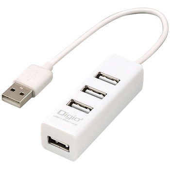 USB2．0 4ポートハブ/15cm ナカバヤシ