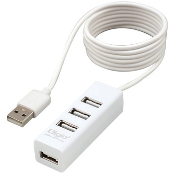 USB2．0 4ポートハブ/120cm ナカバヤシ