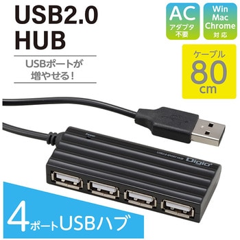 USB2.04ポートハブ ナカバヤシ