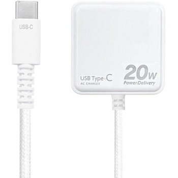 PD20W対応AC充電器直付けストロングケーブル Type-C エアージェイ