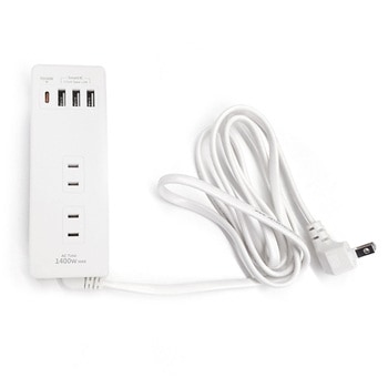 PD対応OAタップ AC X4 TYPE-C(PD) X1 USBX3 エアージェイ