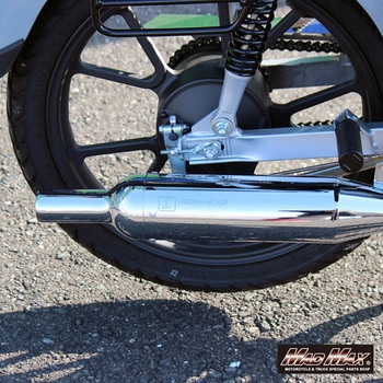 IRONHEAD HONDA CROSS CUB 110 フルエキマフラー HC1C ラウンドマットイノックス MAD MAX(マッドマックス)