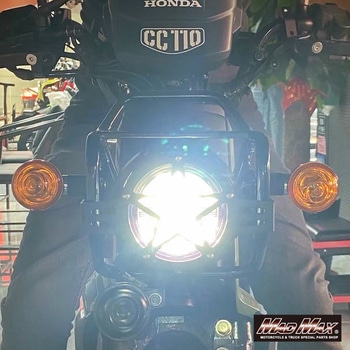 Mr.Quick製 ホンダ CC50/CC110 クロスカブ スター ヘッドライトガード MAD MAX(マッドマックス)