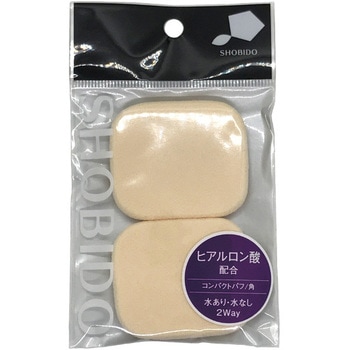 ヒアルロン酸パフ 角2P 粧美堂