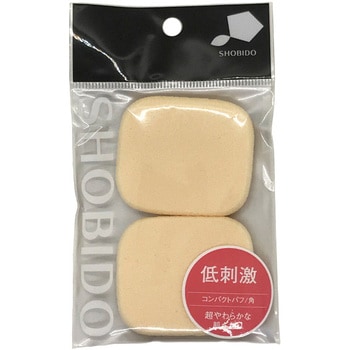 低刺激超やわらかパフ角2P 粧美堂