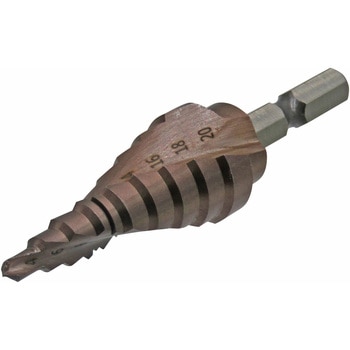 真速スパイラルステップドリル(タケノコドリル) ステンレス用9段 SUN UP