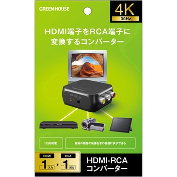 HDMIコンバーター HDMI入力-RCA出力 グリーンハウス