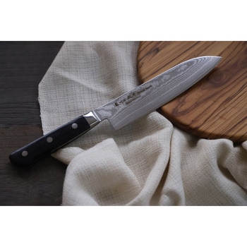 濃州正宗作 ダマスカス 三徳包丁 - 佐竹産業