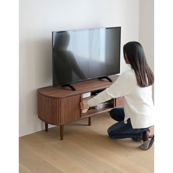 テレビ台 テレビボード 引き戸 蛇腹 YAMAZEN(山善)