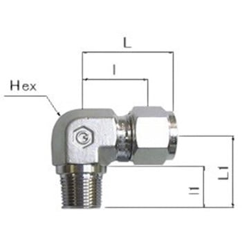 SUS316Lステンレス製 ダブルフェルール式チューブ継手 ハーフユニオン 群協製作所