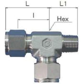 SUS316Lステンレス製 ダブルフェルール式チューブ継手 サービス チーズユニオン - 群協製作所