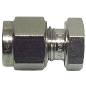 注文コード:61316310,61316319,61316328,61316337 SUS316Lステンレス製 ダブルフェルール式チューブ継手 キャップ 群協製作所