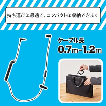 イヤホン ヘッドホン モノラル 片耳 カナル型 通話 マイク イヤホンジャック オープンイヤーキャップ エレコム