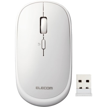 ワイヤレスマウス 無線 2.4GHz USB 4ボタン 薄型 28mm ブルーLED モバイル 簡易パッケージ エレコム