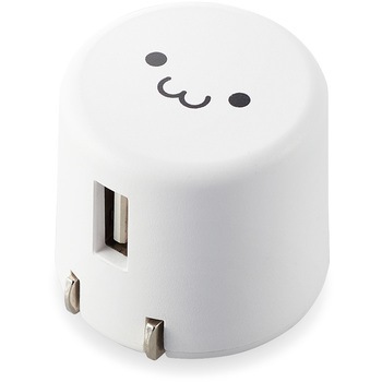 スマホ充電器 AC充電器 USB×1ポート 1.8A出力 コンパクト USBコンセント iPhone エレコム