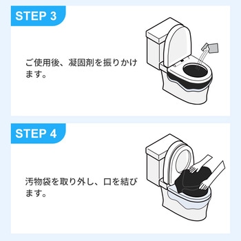 非常用簡易トイレ(100回分) RABLISS