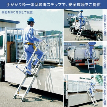 トラック昇降はしご(センター据置き型) トラッキング [登楽王] アルインコ