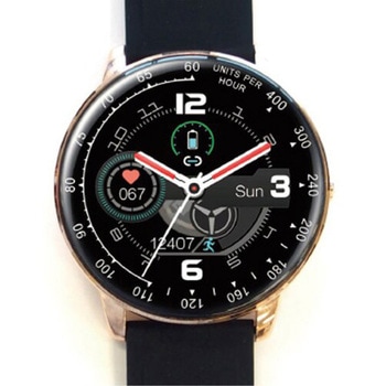 スマートウォッチHGシリーズラウンド ブラックゴールド アリアス