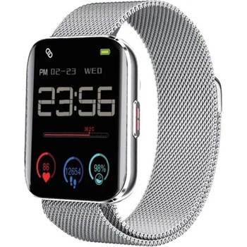 検温機能付きスマートウォッチ スクエア型 アリアス