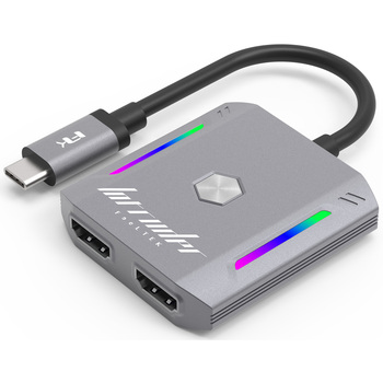 Type-C変換アダプター USB-C to Dual HDMI - Feeltek