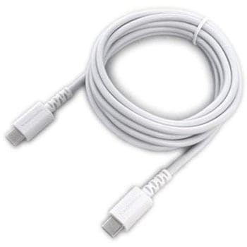 USB充電&同期ケーブル C-C 100W WH カシムラ