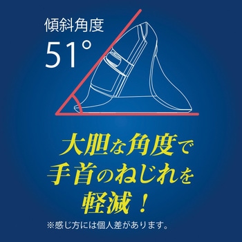 無線静音5ボタンBlueLEDエルゴマウス ナカバヤシ