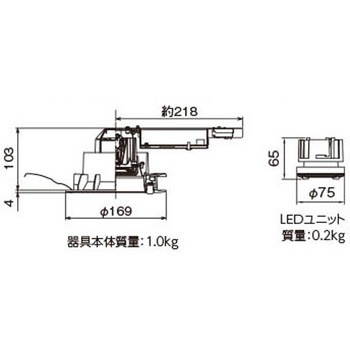 2500ユニット交換形DLセンサ付 東芝ライテック