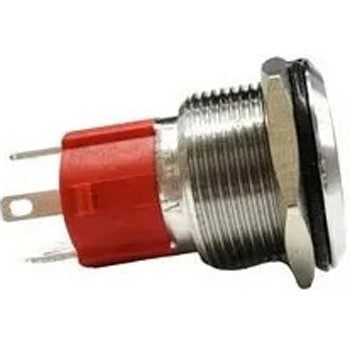 LED防水プッシュスイッチ 13A モーメンタリー式 黄色 - マリンテック