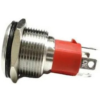 LED防水プッシュスイッチ 13A モーメンタリー式 赤色 - マリンテック