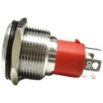 LED防水プッシュスイッチ 13A モーメンタリー式 緑色 マリンテック