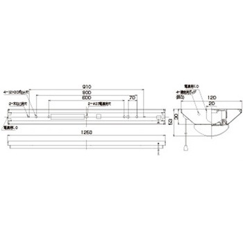 TENQOO直付40形W120P付 東芝ライテック