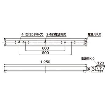 LEKTW412204N-LS9 TENQOO直付40形W120防水 1個 東芝ライテック 【通販