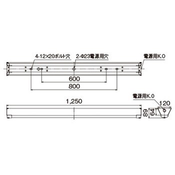 LEKTW412694L-LS9 TENQOO直付40形W120防水 1個 東芝ライテック 【通販