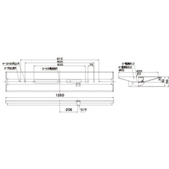 TENQOO直付40形W230センサ 東芝ライテック