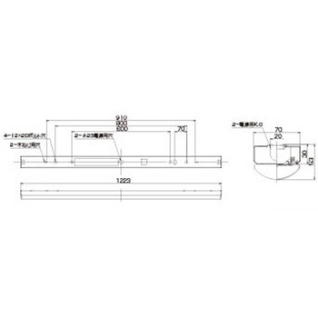TENQOO直付40形W70 東芝ライテック